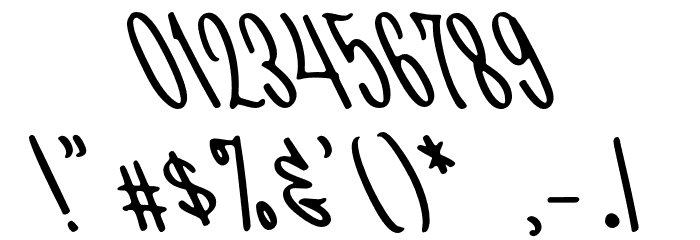 Selasa Font OTHER CHARS