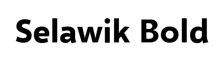 Selawik Bold Font