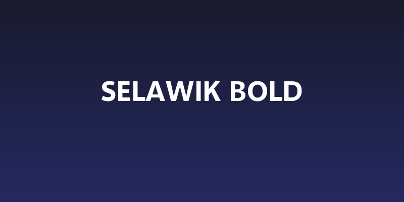 Selawik Bold Social Header