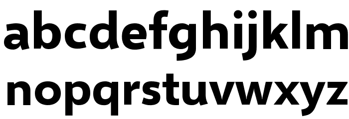 Selawik Bold Font LOWERCASE