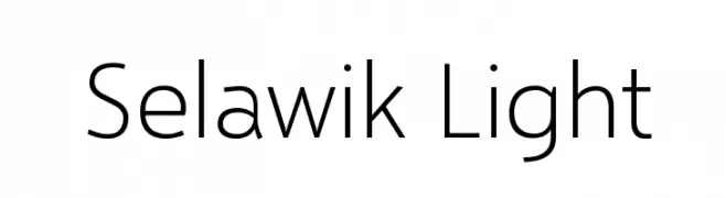 Selawik Light  baixar fontes gratis