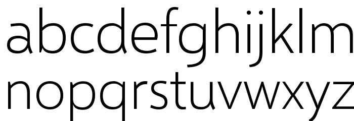 Selawik Light Font LOWERCASE