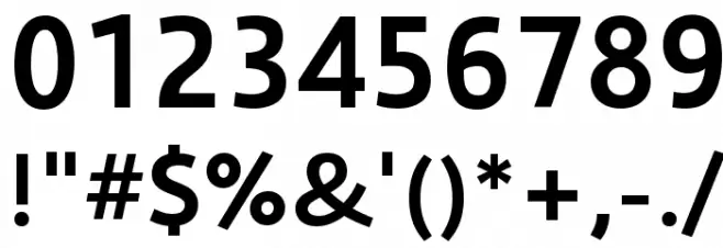 Selawik Semibold Font OTHER CHARS