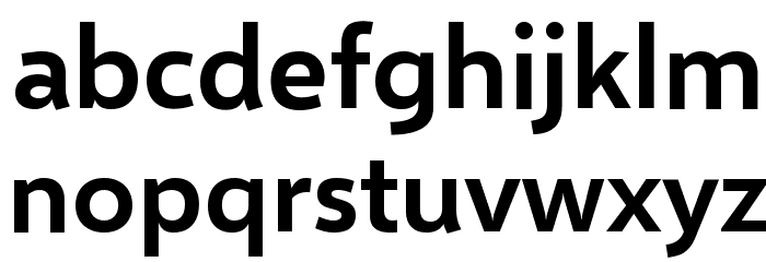 Selawik Semibold Font LOWERCASE