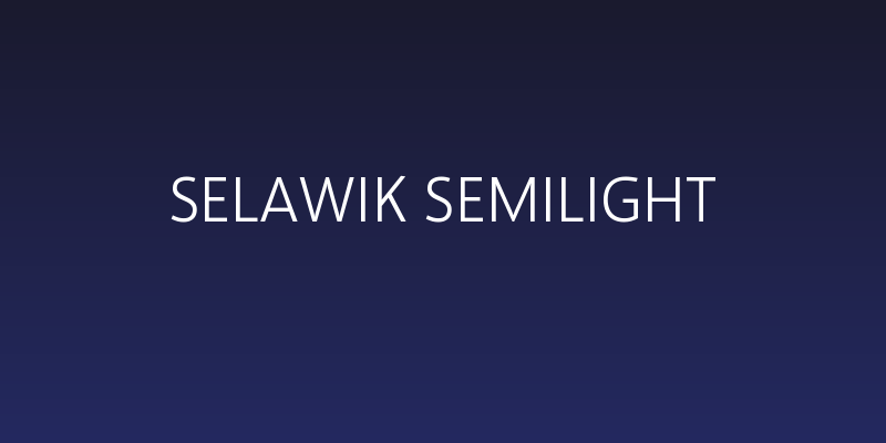 Selawik Semilight Social Header
