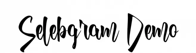 Selebgram Demo  Frei Schriftart Herunterladen
