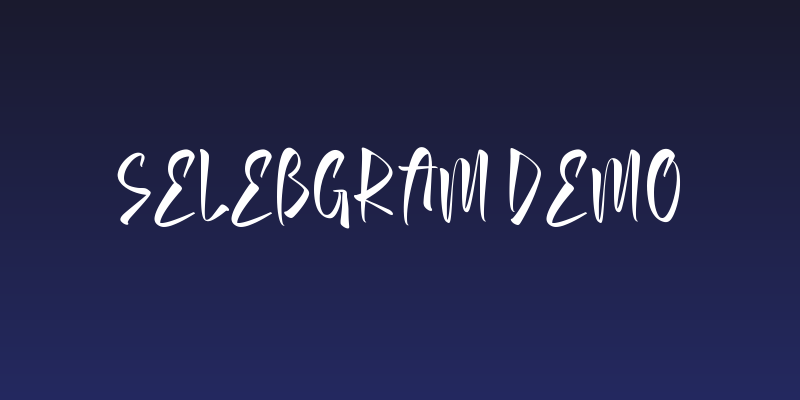 Selebgram Demo Social Header