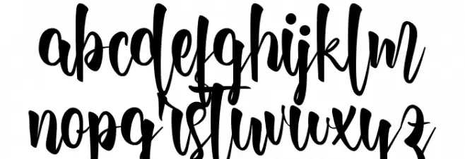 Selebgram Demo Font Litere mici