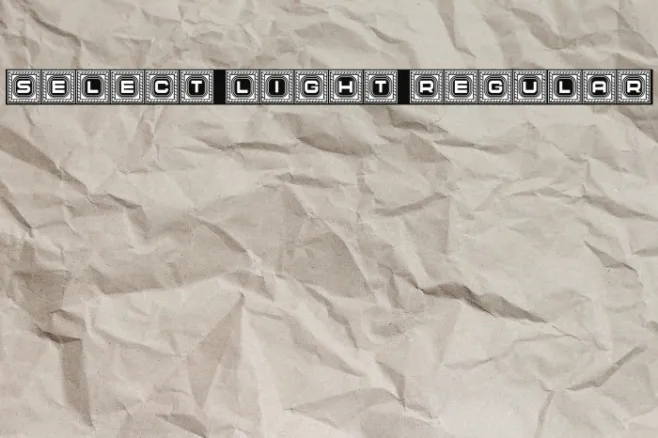 Select Light Regular Example 2