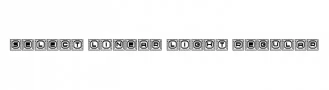 Select Linear Light Regular  Frei Schriftart Herunterladen
