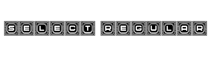 Select Regular  Free Fonts Download