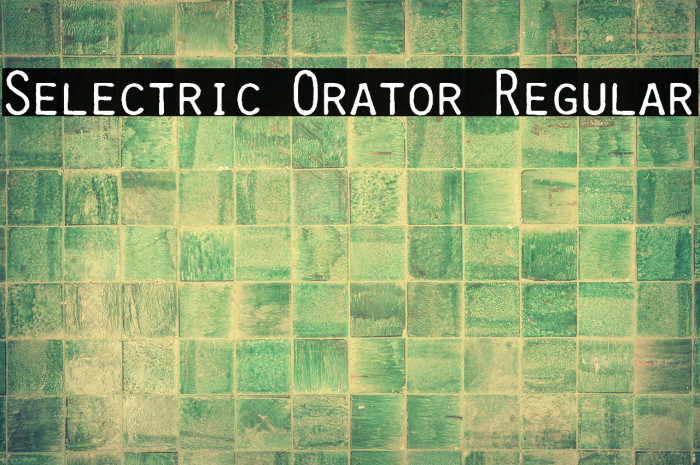 Selectric Orator Regular Example 1