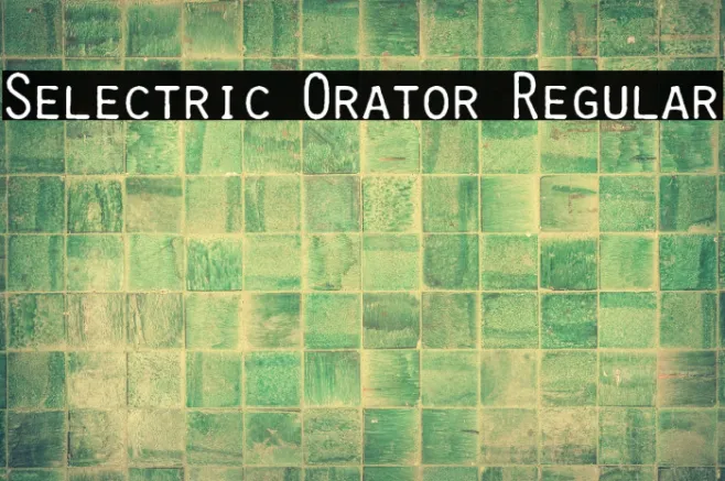 Selectric Orator Regular Example 1