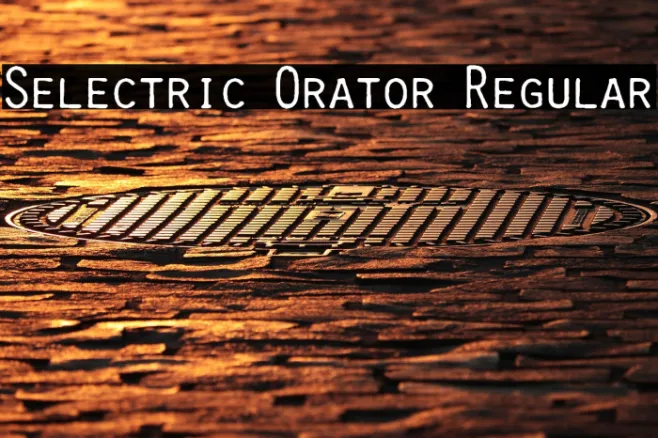 Selectric Orator Regular Example 2