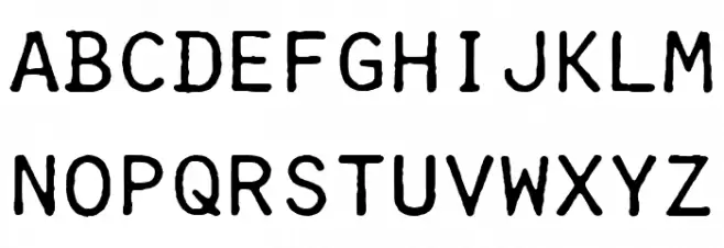 Selectric Orator Regular Schriftart Kleinbuchstaben