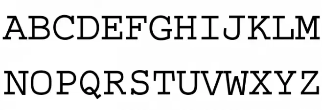 Selectric フォント 大文字