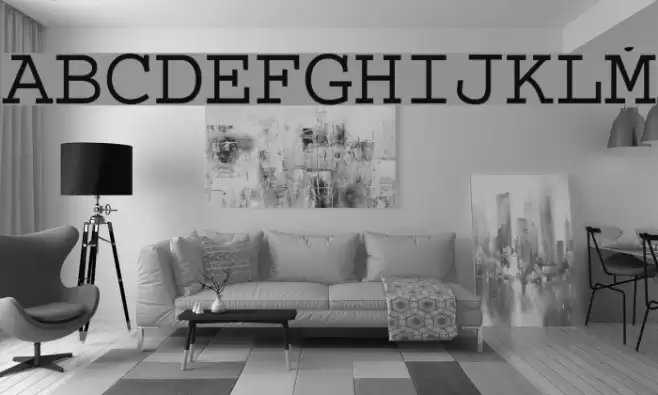 Selectric Schriftart examples