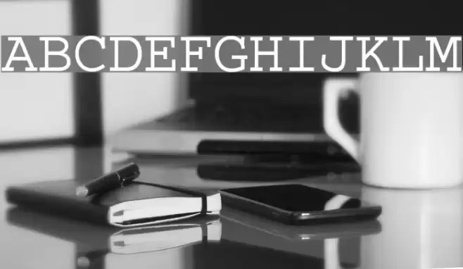 Selectric Schriftart examples
