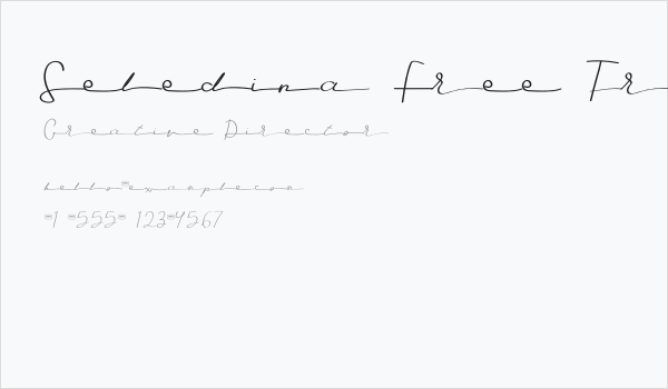 Seledina Free Trial Business Card