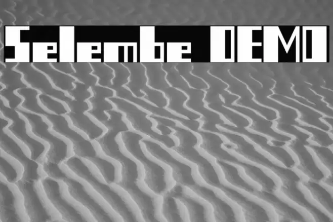 Selembe DEMO Font examples