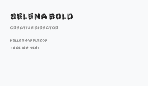 Selena Bold Business Card