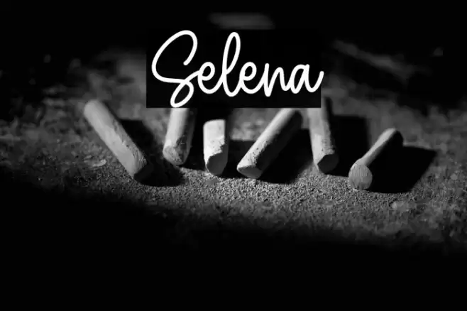 Selena خط examples