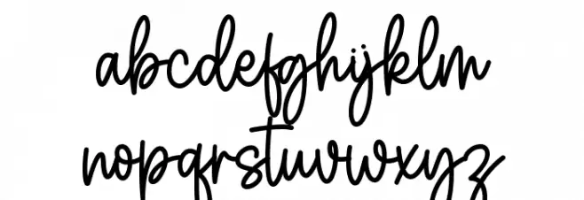 Selena خط أحرف صغيرة