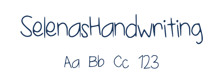 SelenasHandwriting Font Preview