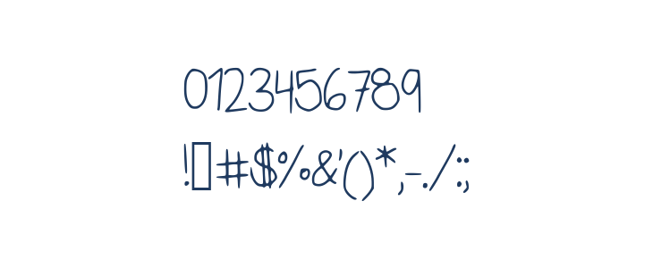 SelenasHandwriting Other Characters