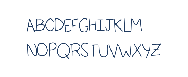 SelenasHandwriting Uppercase