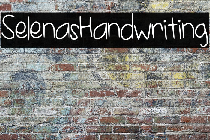SelenasHandwriting Example 3