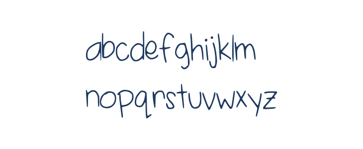 SelenasHandwriting Lowercase