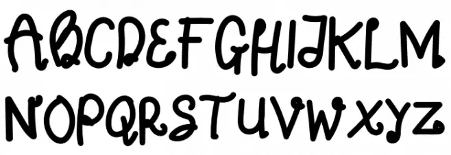 Selendang Schriftart Groß