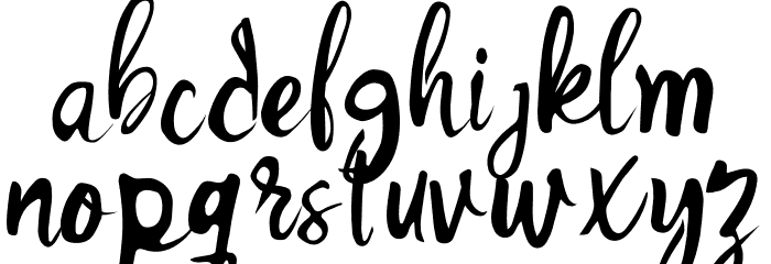 Selendang Font LOWERCASE