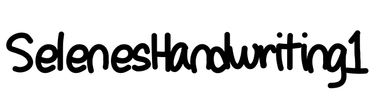 SelenesHandwriting1  Free Fonts Download