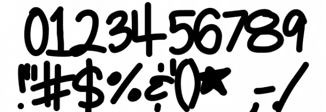 SelenesHandwriting1 Font OTHER CHARS