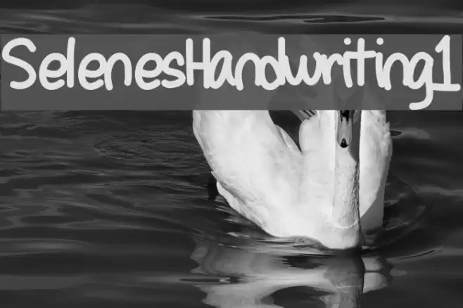 SelenesHandwriting1 Font examples