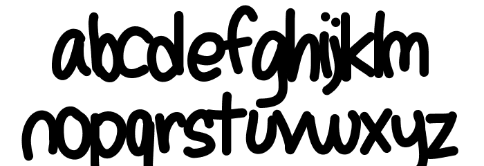 SelenesHandwriting1 Font LOWERCASE