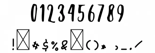 Selerane Font OTHER CHARS