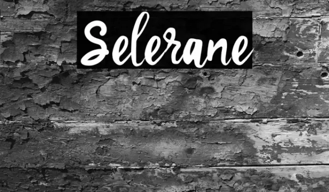 Selerane Font examples