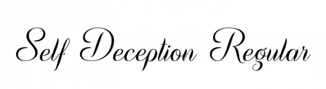 Self Deception Regular  font caratteri gratis