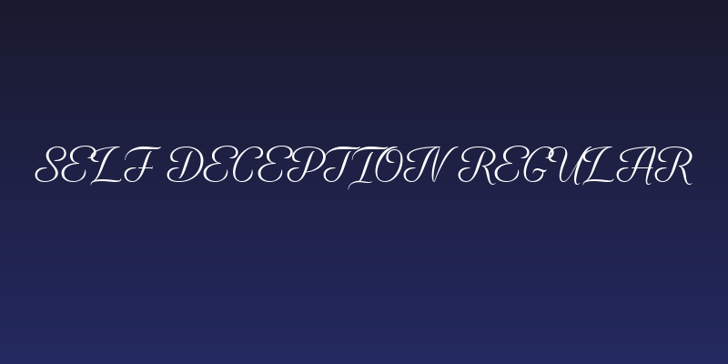 Self Deception Regular Social Header