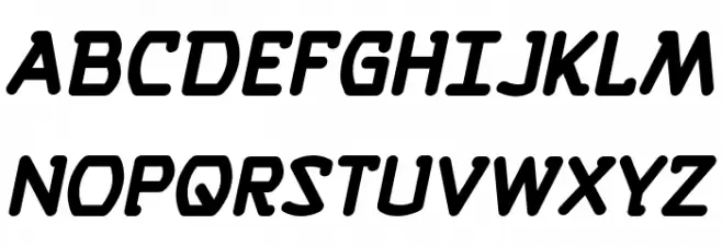 Self Destruct Button BB Bold 字体 大写