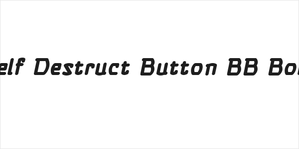 Self Destruct Button BB Bold Logo