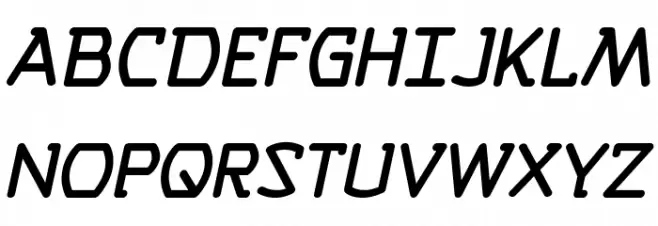 Self Destruct Button BB Italic Schriftart Groß