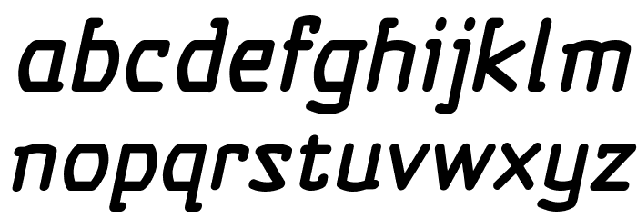 Self Destruct Button BB Italic Font LOWERCASE