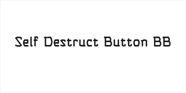 Self Destruct Button BB Logo