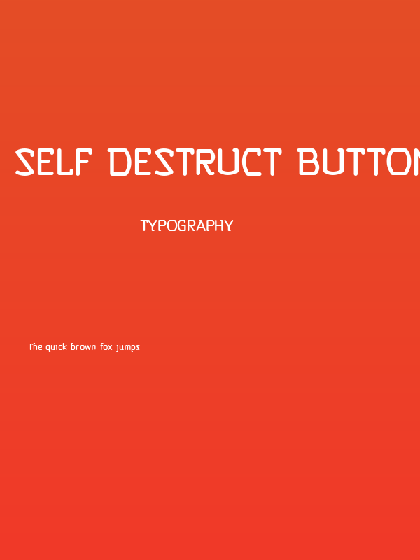 Self Destruct Button BB Poster