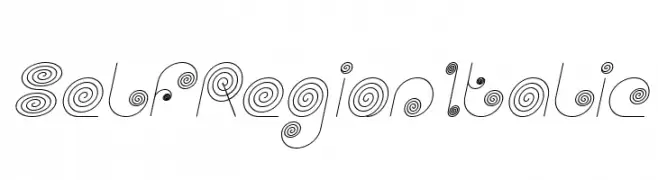 Self Region Italic  Frei Schriftart Herunterladen