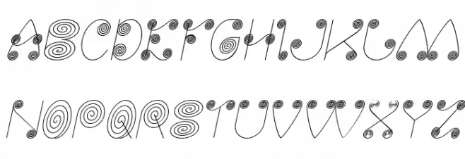 Self Region Italic 字体 大写